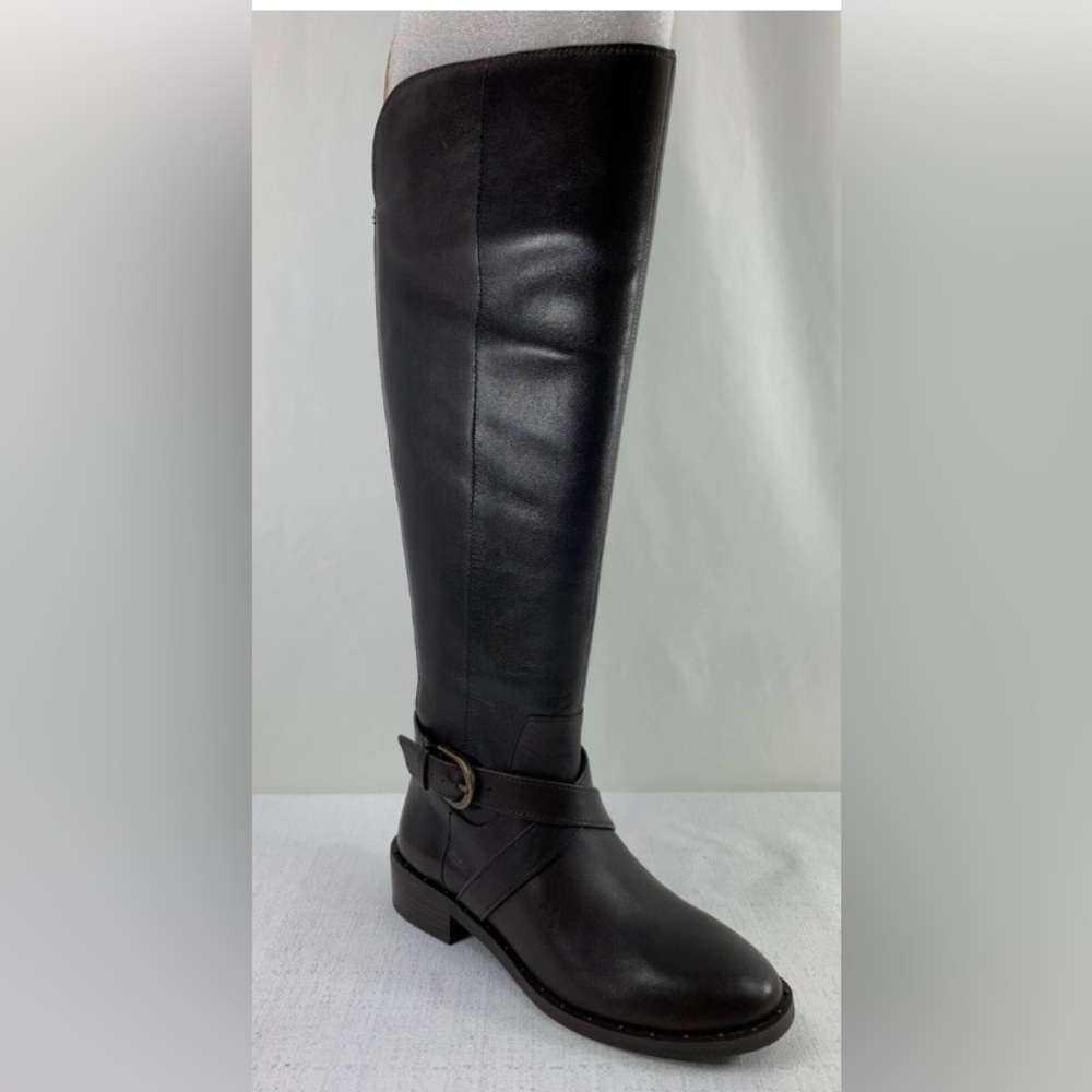 INC International Fadoral Black Over the Knee Boots